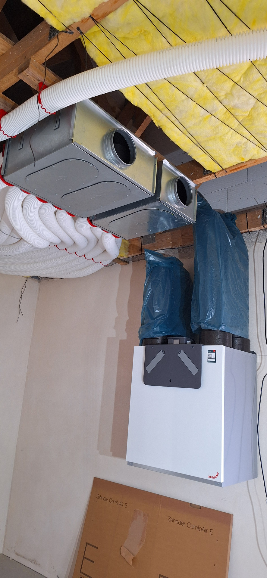 Montáž rekuperační jednotky Zehnder